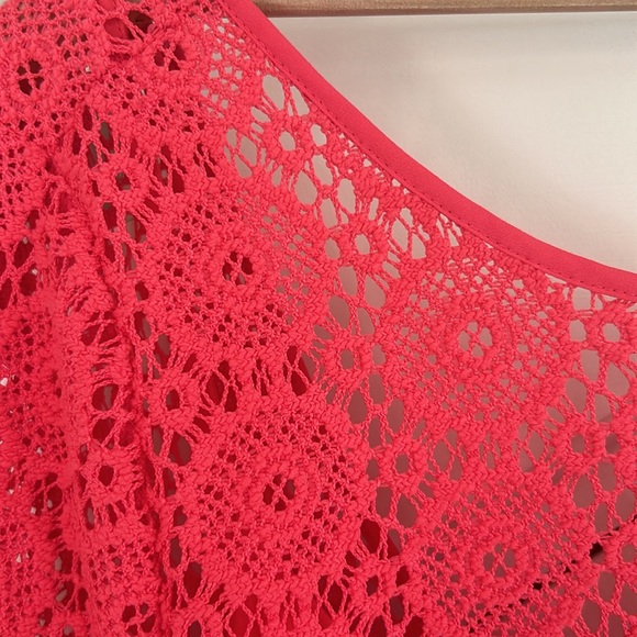 Lilly Pulitzer CORAL Crochet Knit “Topanga Breakers” Dress US XL - EUC - Picture 3 of 10